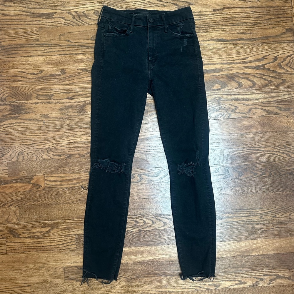 MOTHER The Looker Ankle Fray Wash: Guilty as Sin (EUC)